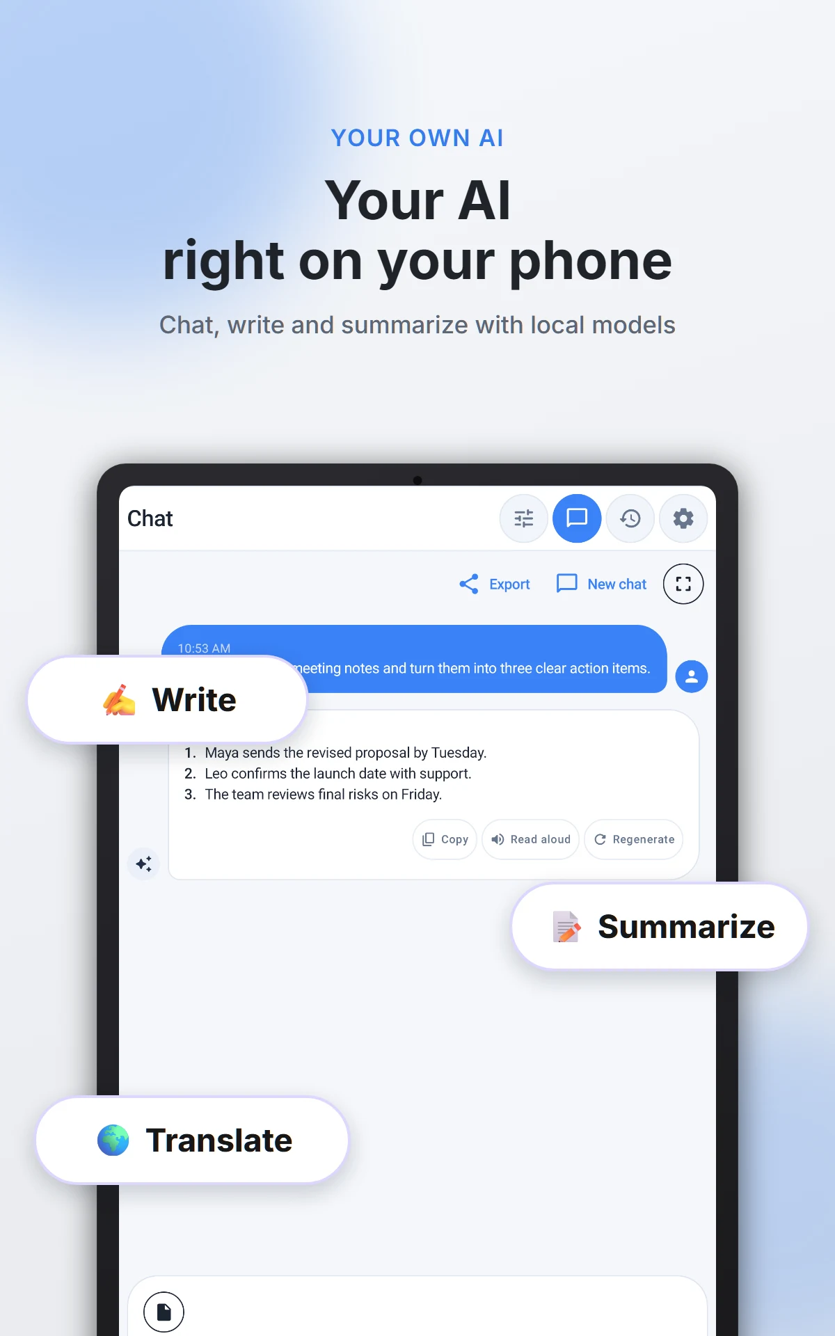 Offline AI Chat Private screenshot
