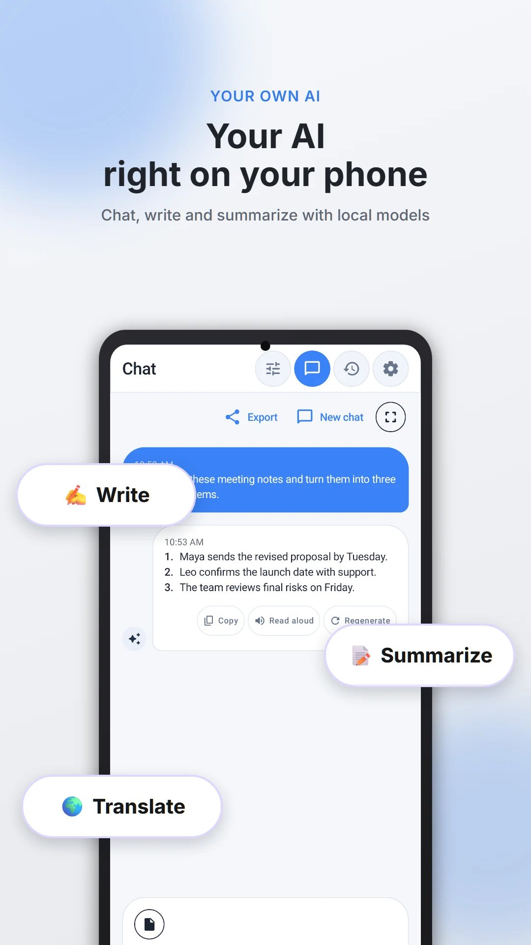 Offline AI Chat Private screenshot